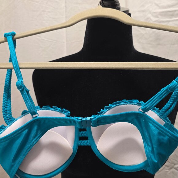 Seafolly Eden Shimmer Blue Bikini Set - US Size 6 (NWT) - Picture 4 of 4